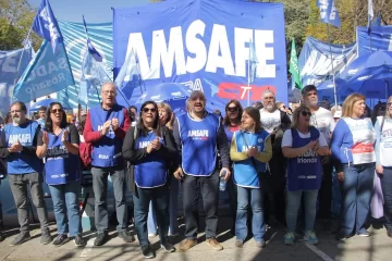 Amsafe destacó la masiva protesta educativa en defensa de los derechos previsionales