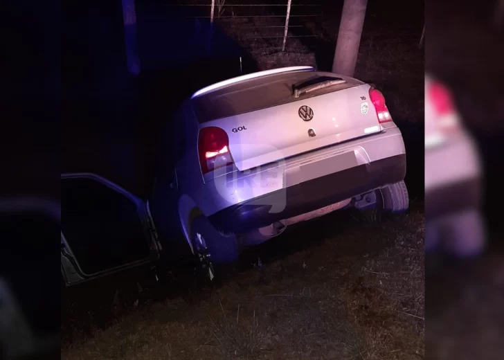 Un conductor de Carrizales perdió el control y terminó dentro de una cuneta en Maciel