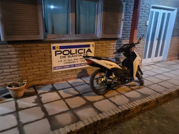 Recuperaron en Diaz una moto que había sido robada en Rosario