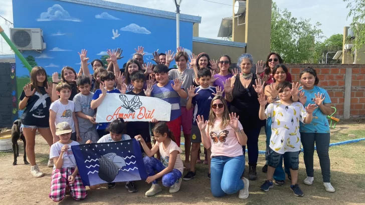 Conciencia, arte y cultura: El EPA de Barrancas pintó un mural a través de una leyenda Chaná