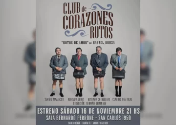 El grupo teatral La Tapera estrena la obra “Club de Corazones Rotos”