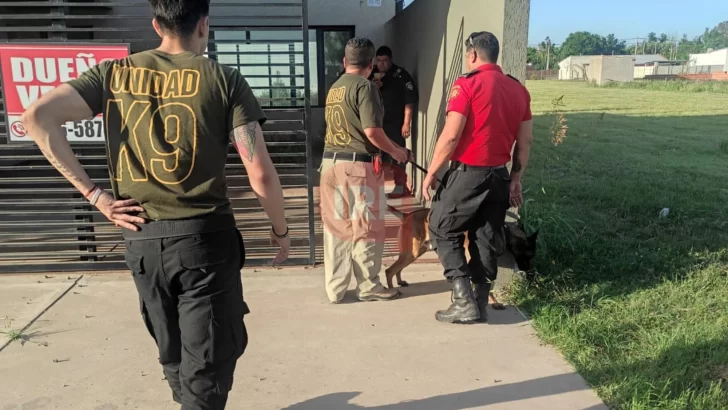 Caso Sofía: Requisaron con perros de búsqueda una casa que alquila por el detenido en Timbúes