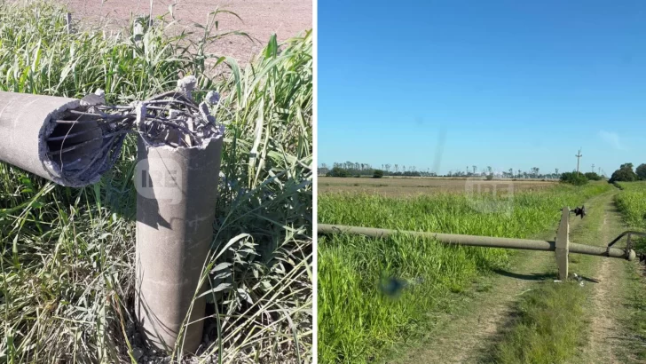 Otra vez: Robaron cables de media tensión y dejaron sin luz la zona rural de Monje