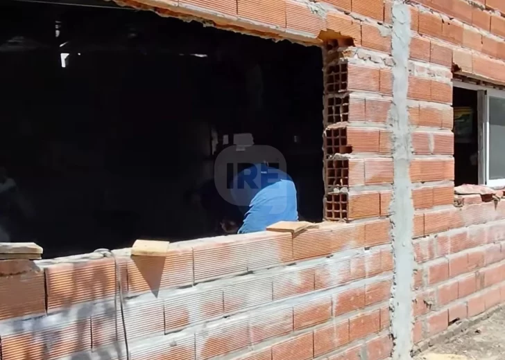 Avanza la construcción de una nueva aula en la escuela primaria de Puerto Gaboto