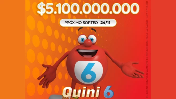 El Quini 6 sigue sin ganadores y el pozo del próximo sorteo supera los 5.100 millones