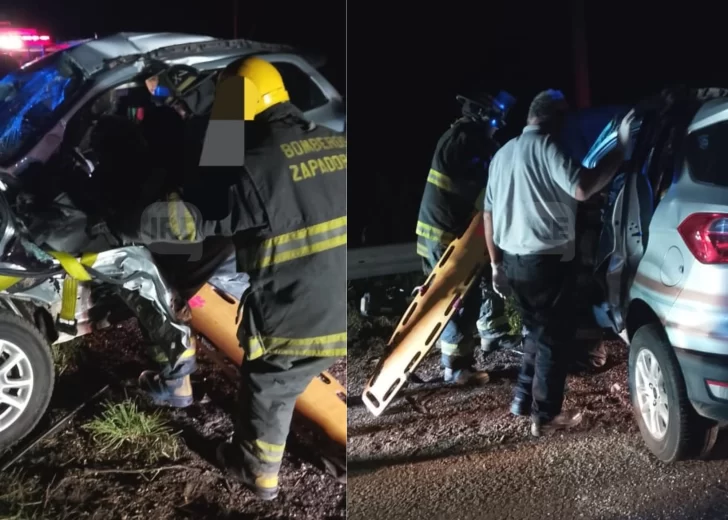 Fuerte accidente en la A012 y ruta 25: Una mujer de Ricardone quedó atrapada