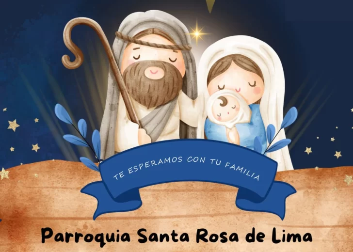 Oliveros vivirá esta noche su tradicional Pesebre viviente en la Parroquia Santa Rosa de Lima