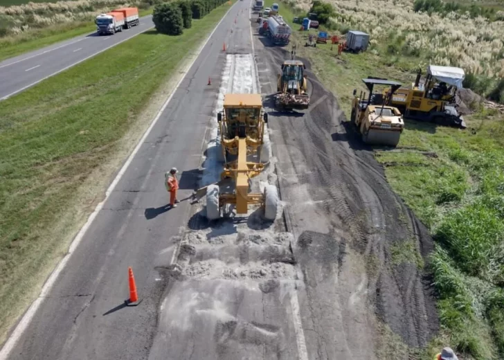 Con inversión provincial comenzaron las obras del tercer carril en autopista