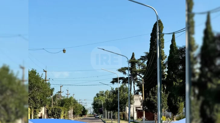 Iluminación, seguridad y cuidado ambiental: Carrizales sumó leds en calle Lavalle de punta a punta