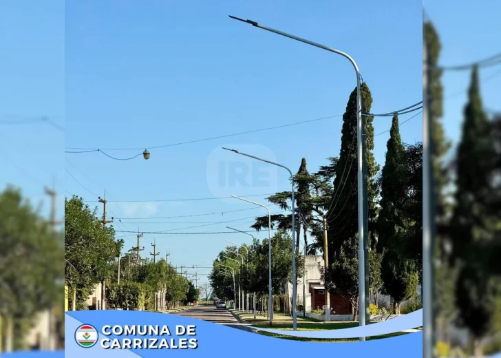 Iluminación, seguridad y cuidado ambiental: Carrizales sumó leds en calle Lavalle de punta a punta