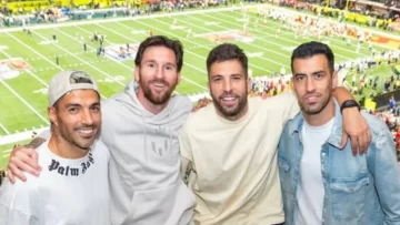 Messi disfrutó juntos a sus amigos del Super Bowl 2025 en Nueva Orleans