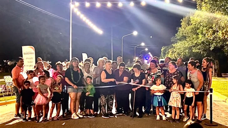 Carrizales inauguró la iluminación led de calle Lavalle de punta a punta