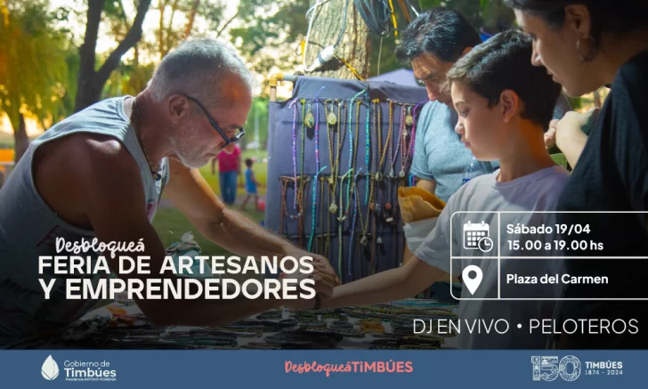 El proximo fin de semana, Timbúes se prepara para una tarde de feria, música y encuentro en la plaza