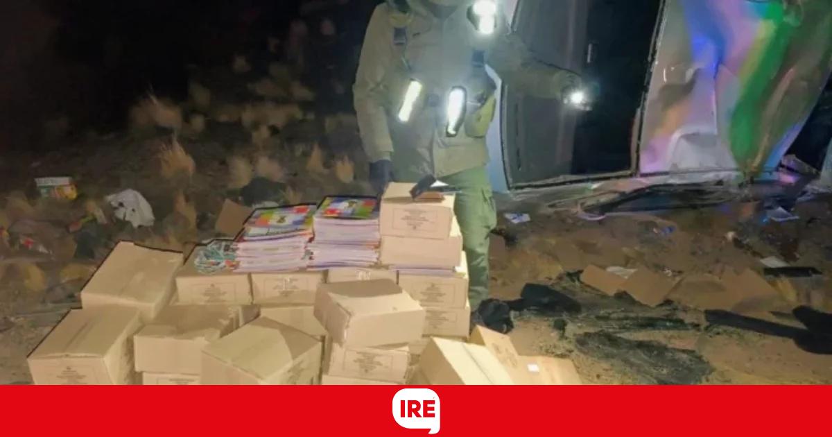 Un conductor borracho evadió un control, volcó y descubrieron que ...