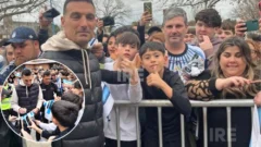 Dos chicos de Díaz cumplieron un sueño: Fueron a ver a Scaloni a Pujato y se llevaron un recuerdo inolvidable