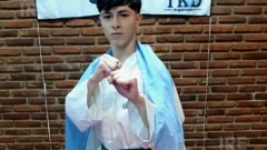 Santiago Acosta afrontará este sábado su primer desafío internacional de taekwondo en San Lorenzo